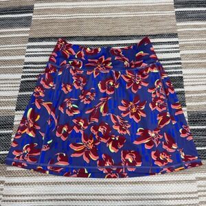 Athleta Salutation Skort Stash Pocket Quick Dry Floral‎ Print Athletic Skirt Sz